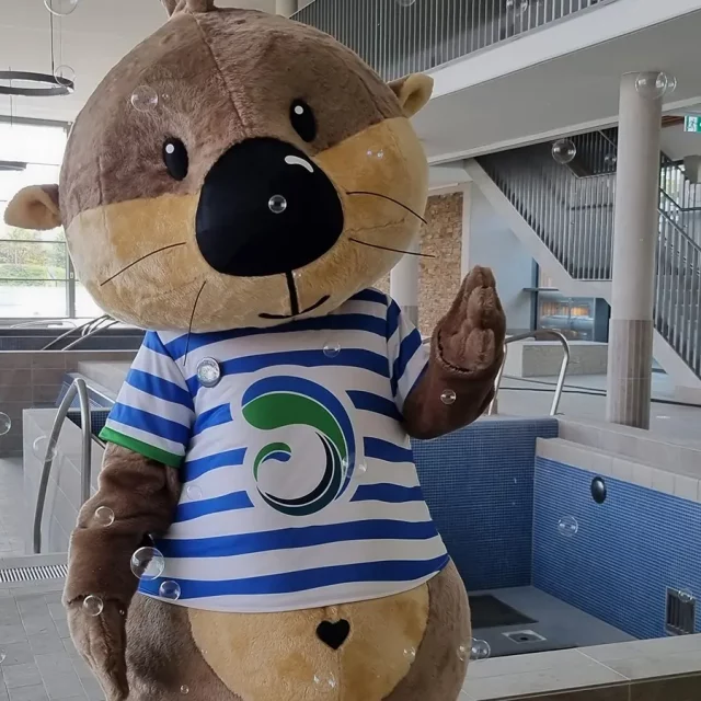 Otti Otter, das Maskottchen der Donautherme Ingolstadt