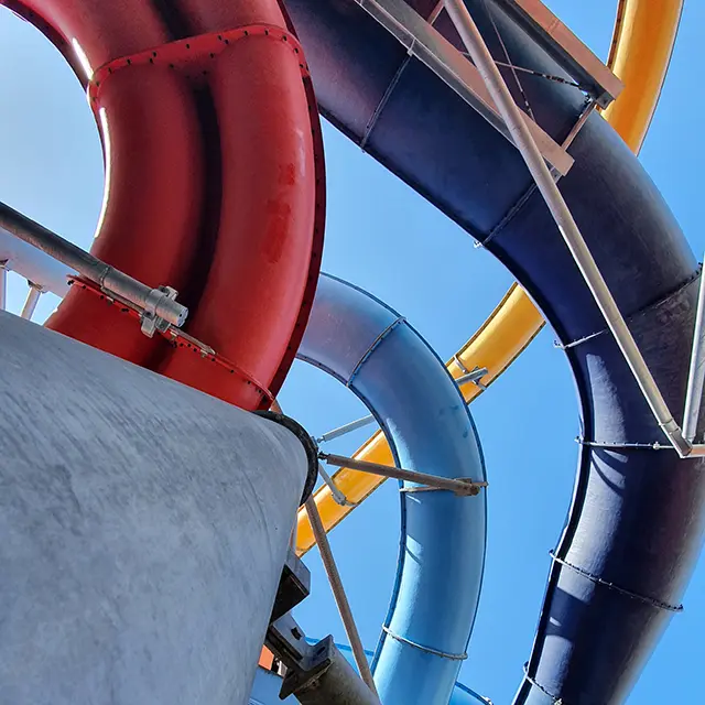 Der Rutschenturm in der Donautherme Ingolstadt